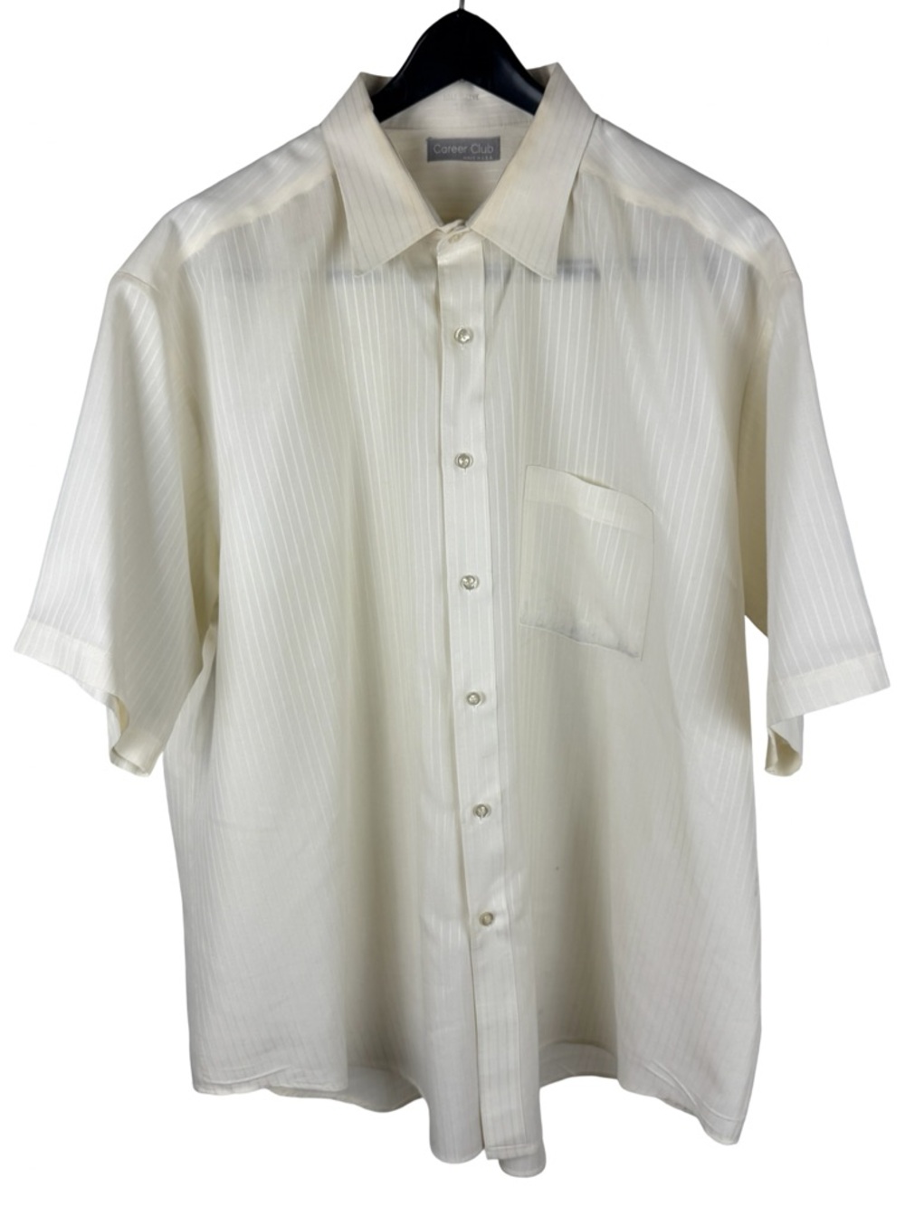 Vintage 1970s Career Club Made In USA Disco Lightweight Button Up Shirt Size 2XL